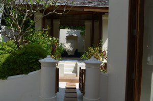 Our private outdoor bath pavillion