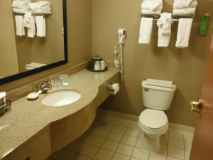 Plain Jane bathroom, but it did the trick