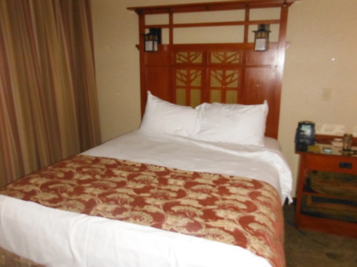 Our bed at The Grand Californian