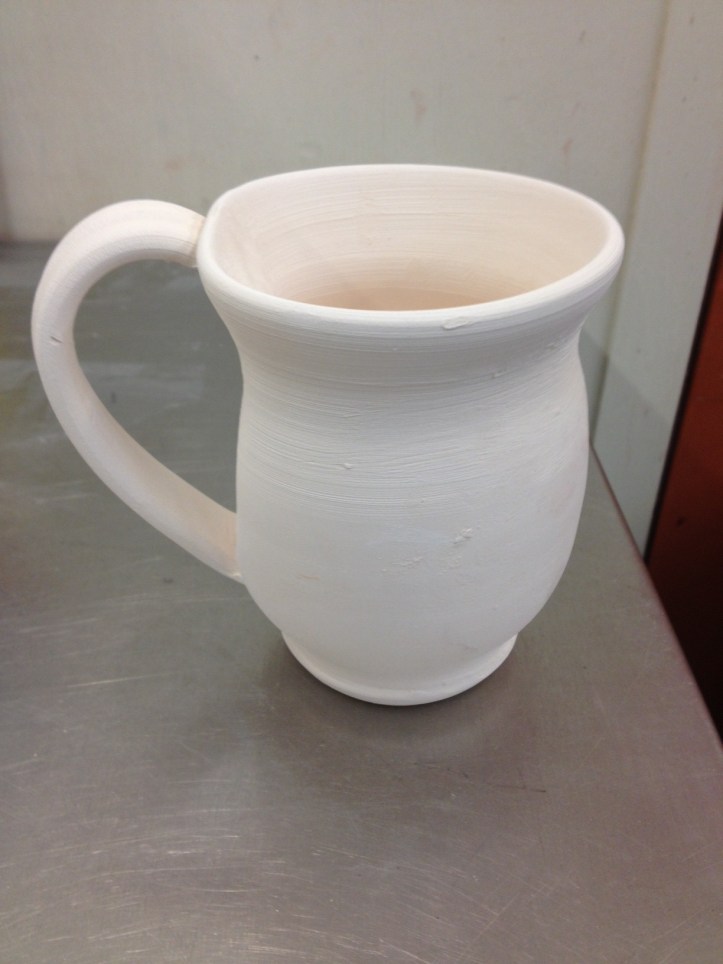 Bisque fired, now ready for glazing.