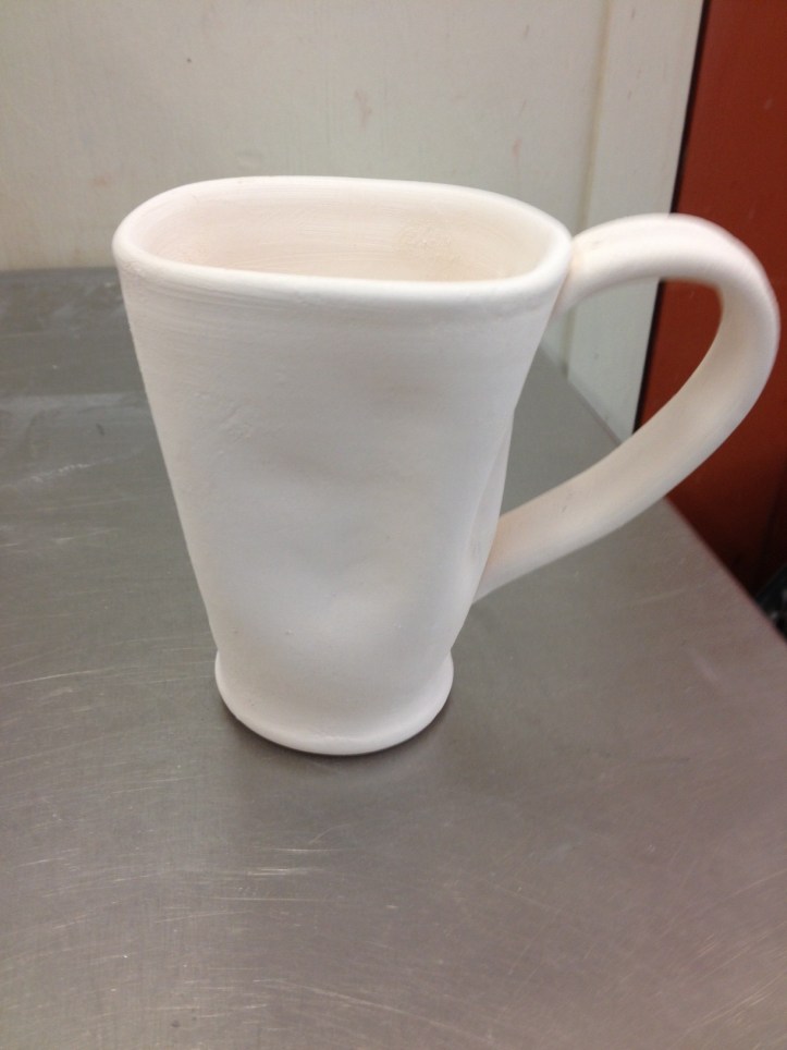 Bisque fired, now ready for glazing.