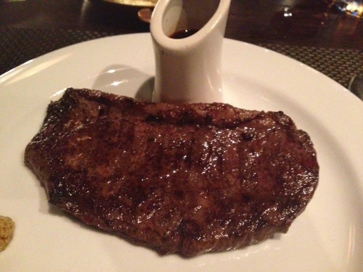 Rump steak w/ red wine Jus. Just amazing